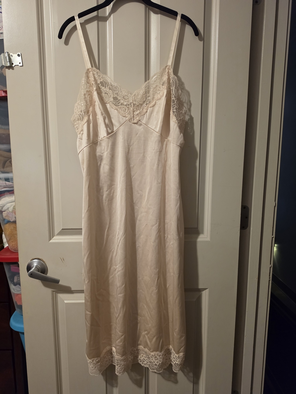 Cabernet Cream Lace-Trim Slip